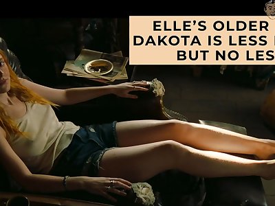 Naked Dakota Fanning compilation film over