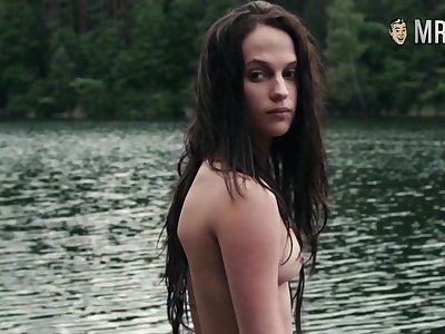Completely naked Alicia Vikander compilation